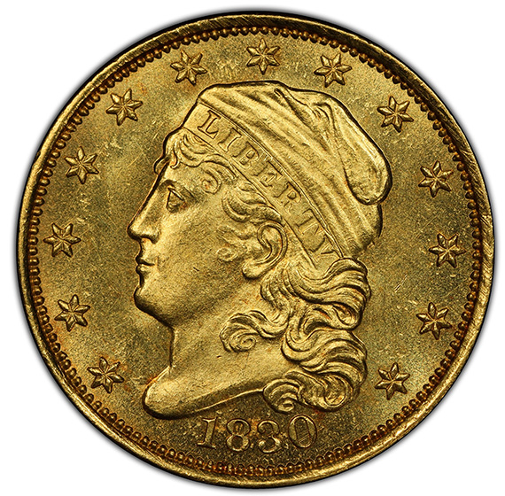 1830 CAPPED BUST $2.5