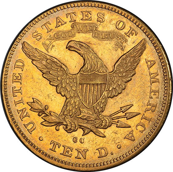 Picture of 1879-CC LIBERTY HEAD $10 AU55 