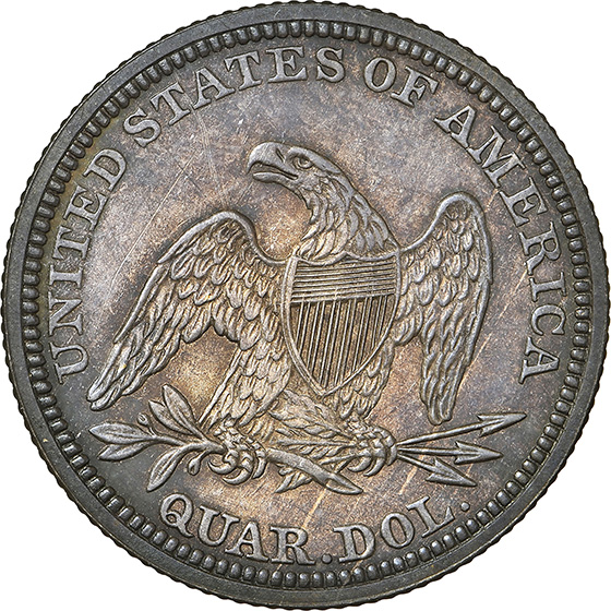 Picture of 1849 LIBERTY SEATED 25C, NO MOTTO PR64 