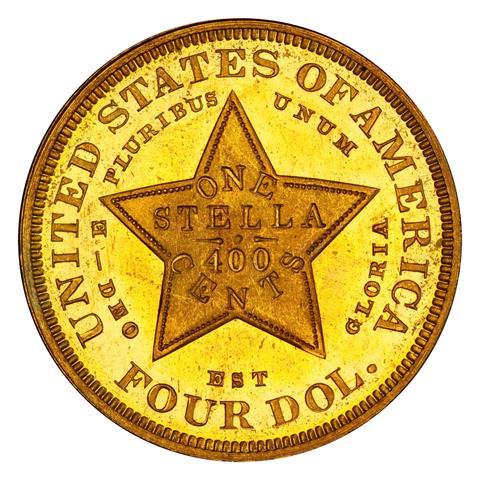 Picture of 1879 $4 STELLA, FLOWING HAIR PR66 