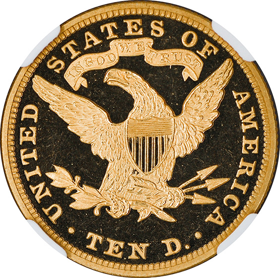 Picture of 1890 LIBERTY HEAD $10 PR66 Deep Cameo