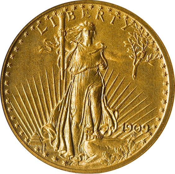 Picture of 1909 ST. GAUDENS $20 PR68 