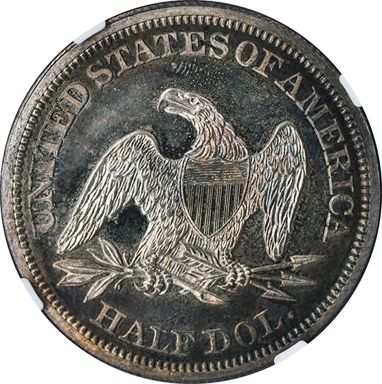 Picture of 1842 LIBERTY SEATED 50C, SMALL DATE, REV 1842 PR64 