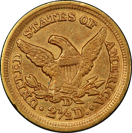 Picture of 1854-D LIBERTY HEAD $2.5 AU55 