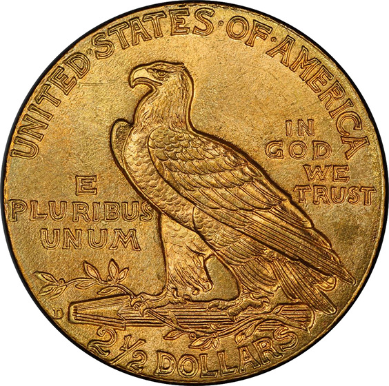 Picture of 1911-D INDIAN $2.5, STRONG D MS65 