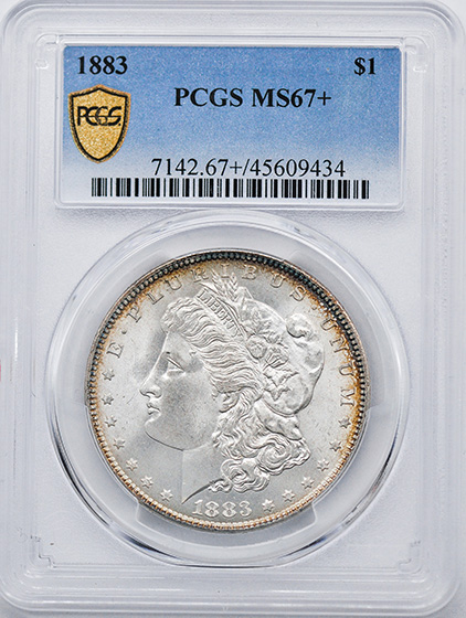 Picture of 1883 MORGAN S$1 MS67+ 