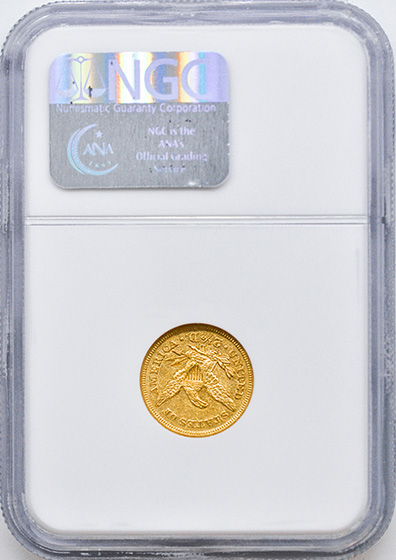 Picture of 1842-D LIBERTY HEAD $2.5 AU58 