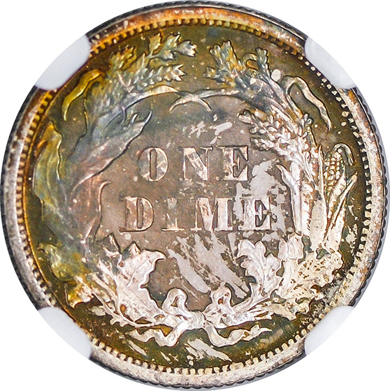 Picture of 1875 LIBERTY SEATED 10C PR67 