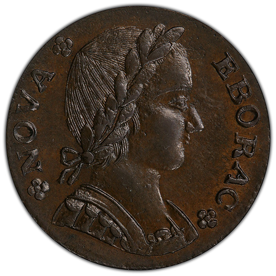 Picture of 1787 NOVA EBORAC STD LEFT COPPER MS66 Brown