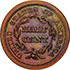 Picture of 1845 BRAIDED HAIR 1/2C, RESTRIKE PR66 Brown