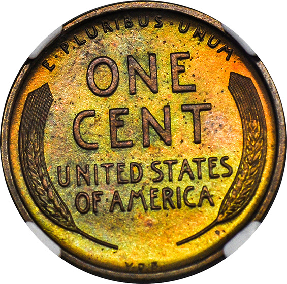 Picture of 1909 VDB LINCOLN MATTE 1C, VDB PR66 Red Brown