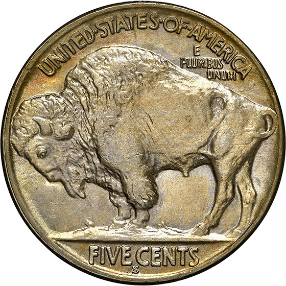 Picture of 1926-S BUFFALO 5C MS65 