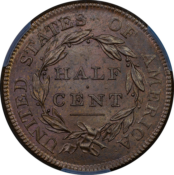 Picture of 1810 CLASSIC HEAD 1/2C MS65 Brown