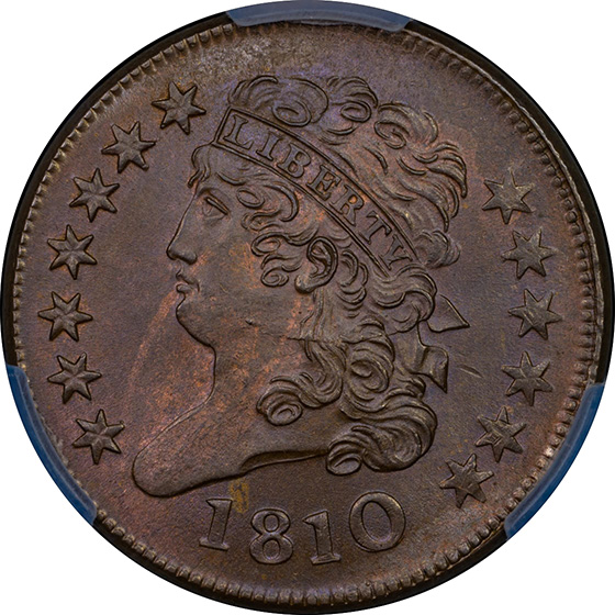 Picture of 1810 CLASSIC HEAD 1/2C MS65 Brown