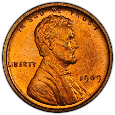 Picture of 1909 VDB LINCOLN MATTE 1C PR66 Red