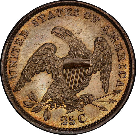 Picture of 1834 CAPPED BUST 25C MS66 