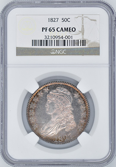 Picture of 1827 CAPPED BUST 50C PR65 Cameo
