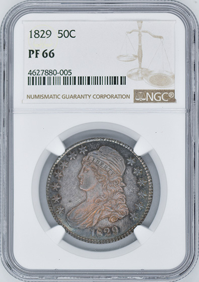Picture of 1829 CAPPED BUST 50C PR66 