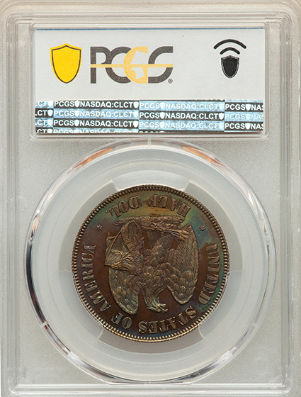 Picture of 1872 50C J-1201 PR67 Brown