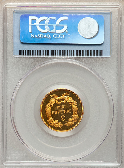 Picture of 1864 INDIAN PRINCESS $3 PR65 Deep Cameo