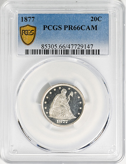 Picture of 1877 20C PR66 Cameo