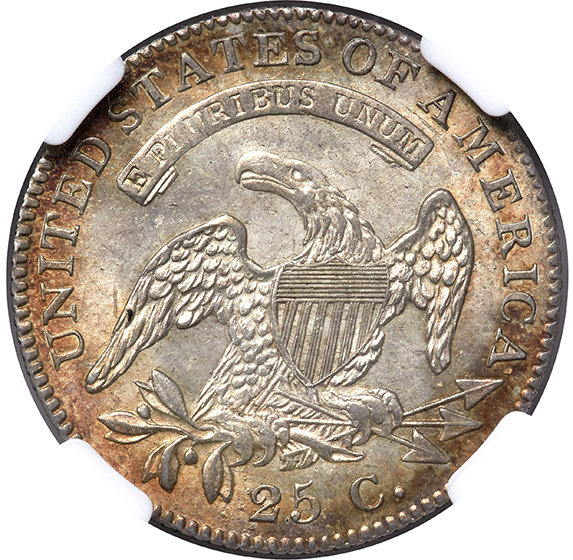 Picture of 1820 CAPPED BUST 25C, SMALL 0 MS65 