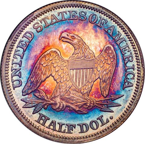 Picture of 1857 LIBERTY SEATED 50C PR66+ 