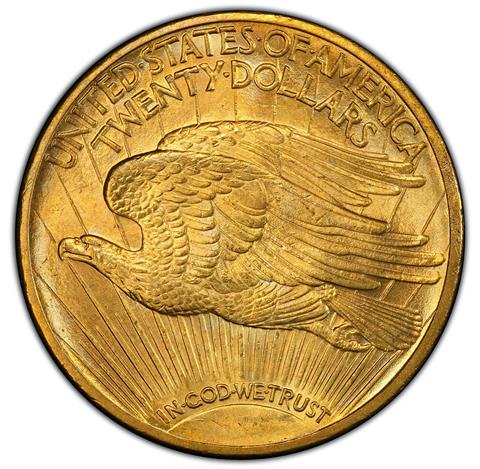 Picture of 1909/8 ST. GAUDENS $20 MS65+ 