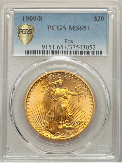 Picture of 1909/8 ST. GAUDENS $20 MS65+ 