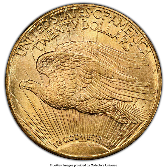 Picture of 1924-S ST. GAUDENS $20 MS64 