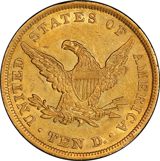 Picture of 1838 LIBERTY HEAD $10 AU58 