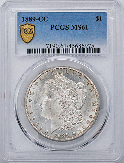 Picture of 1889-CC MORGAN S$1 MS61 