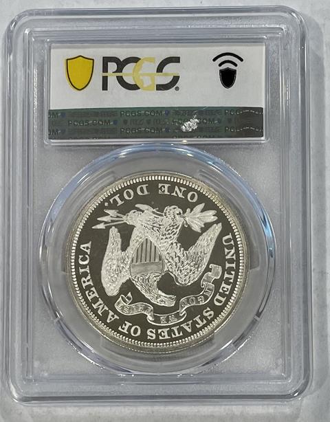 Picture of 1868 LIBERTY SEATED S$1, MOTTO PR66+ Deep Cameo