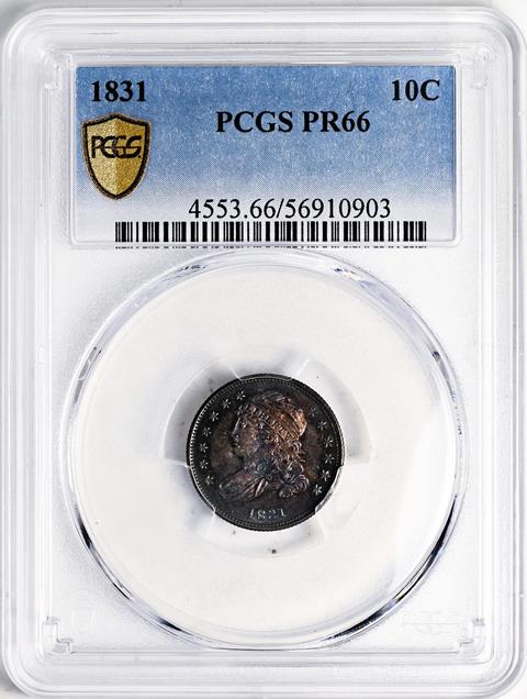 Picture of 1831 CAPPED BUST 10C PR66 