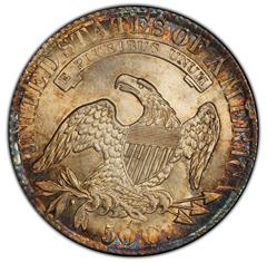Picture of 1827 CAPPED BUST 50C, SQUARE BASE 2 MS65 