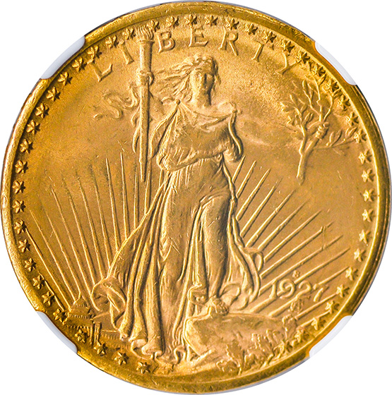 1927-S ST. GAUDENS $20