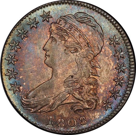 Picture of 1808 CAPPED BUST 50C MS67 