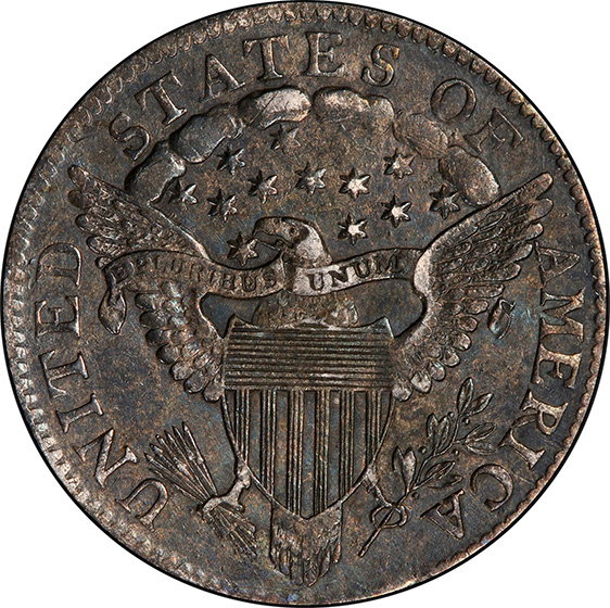 Picture of 1804 DRAPED BUST 10C, 13 STARS REVERSE AU53 