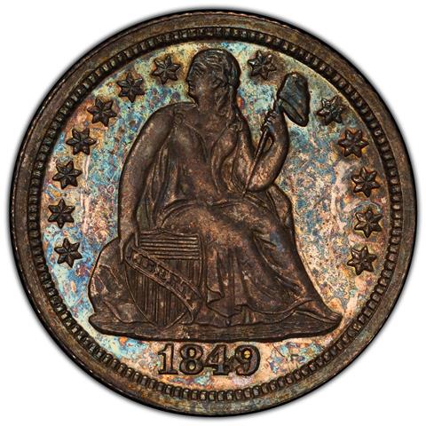 Picture of 1849 LIBERTY SEATED 10C PR65 