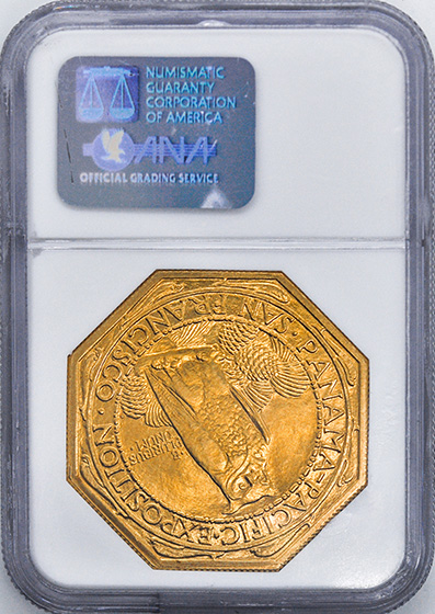 Picture of 1915-S GOLD $50, PAN-PAC OCTAGONAL MS66 