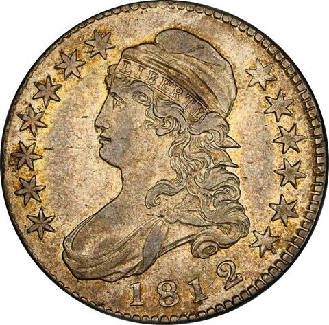 1812/1 CAPPED BUST 50C