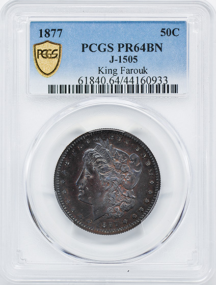 Picture of 1877 50C J-1505 PR64 Brown