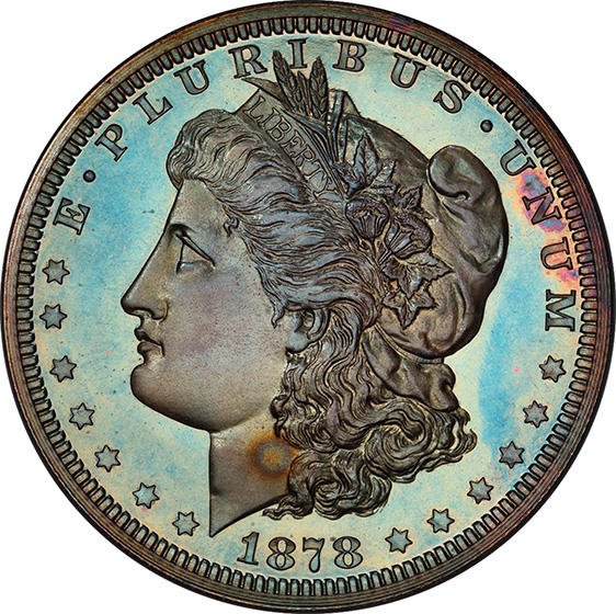 Picture of 1878 MORGAN S$1 J-1565 PR67 BNCAM
