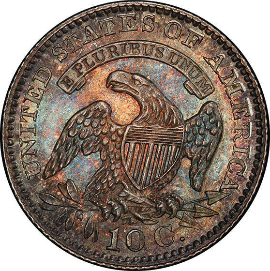 Picture of 1828 CAPPED BUST 10C, SMALL DATE MS65 