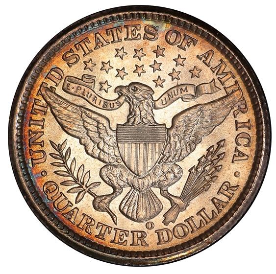 Picture of 1898-O BARBER 25C MS66 