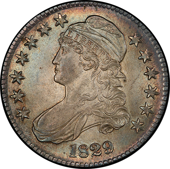 Picture of 1829 CAPPED BUST 50C MS65 