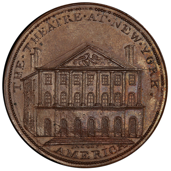 Picture of 1797 NEW YORK THEATRE PENNY PR65 Brown