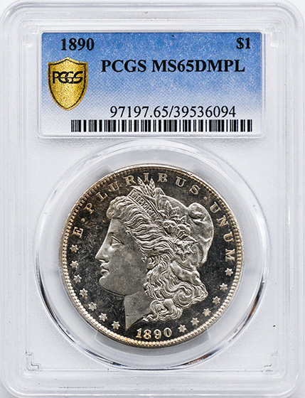 Picture of 1890 MORGAN S$1 MS65 DMPL