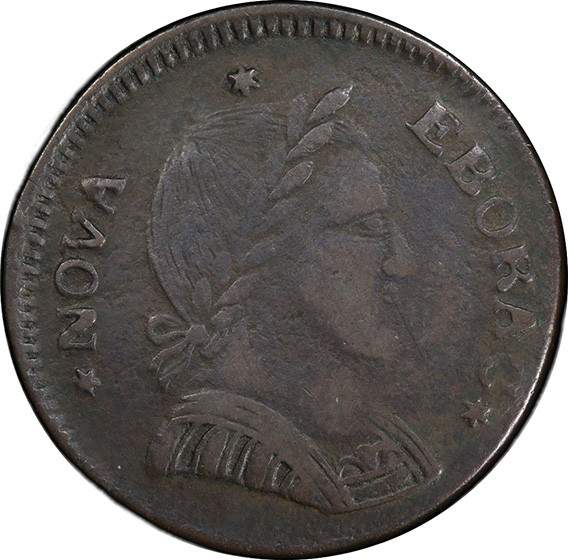 Picture of 1787 NOVA EBORAC COPPER, SMALL HEAD VF30 Brown