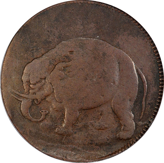 Picture of ELEPHANT LONDON, SWORD IN 2ND 1/2 P VF25 Brown